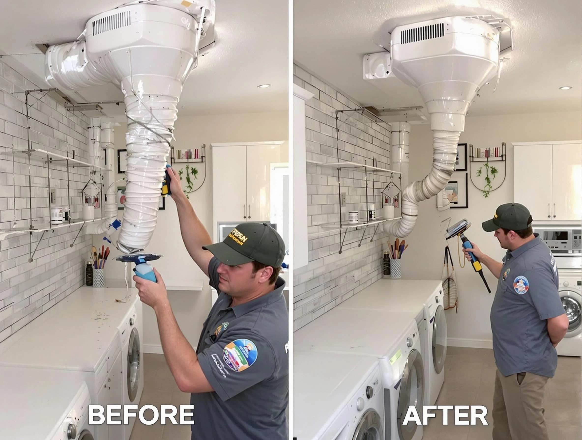 Professional dryer exhaust vent cleaning by Brook Highland Dryer Vent Cleaning in Brook Highland