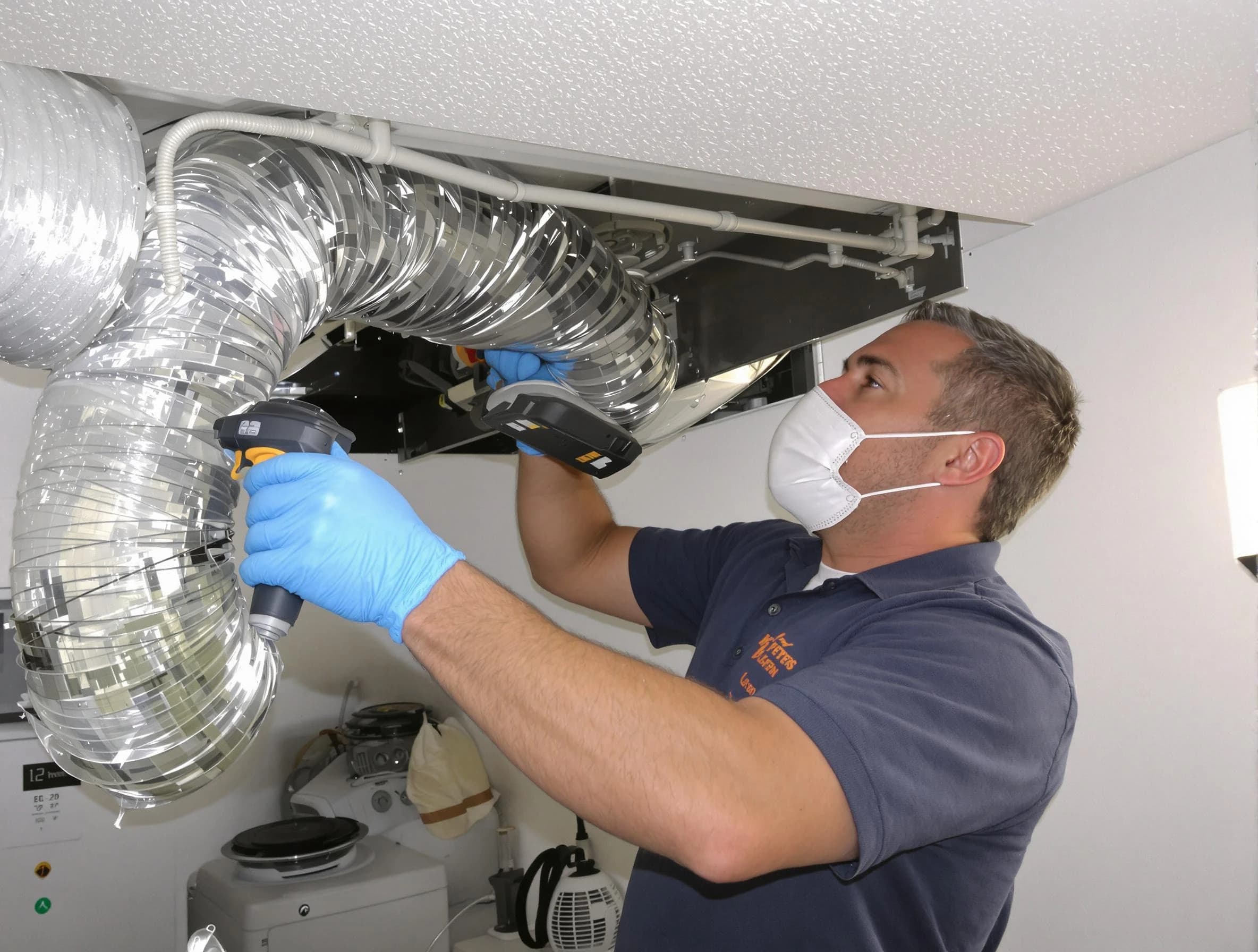 Brook Highland Dryer Vent Cleaning professional performing thorough residential dryer vent cleaning in Brook Highland