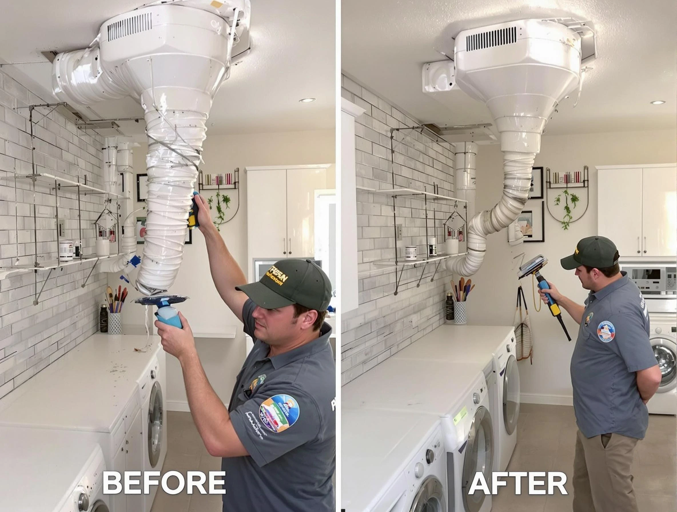 Professional dryer exhaust vent cleaning by Brook Highland Dryer Vent Cleaning in Brook Highland