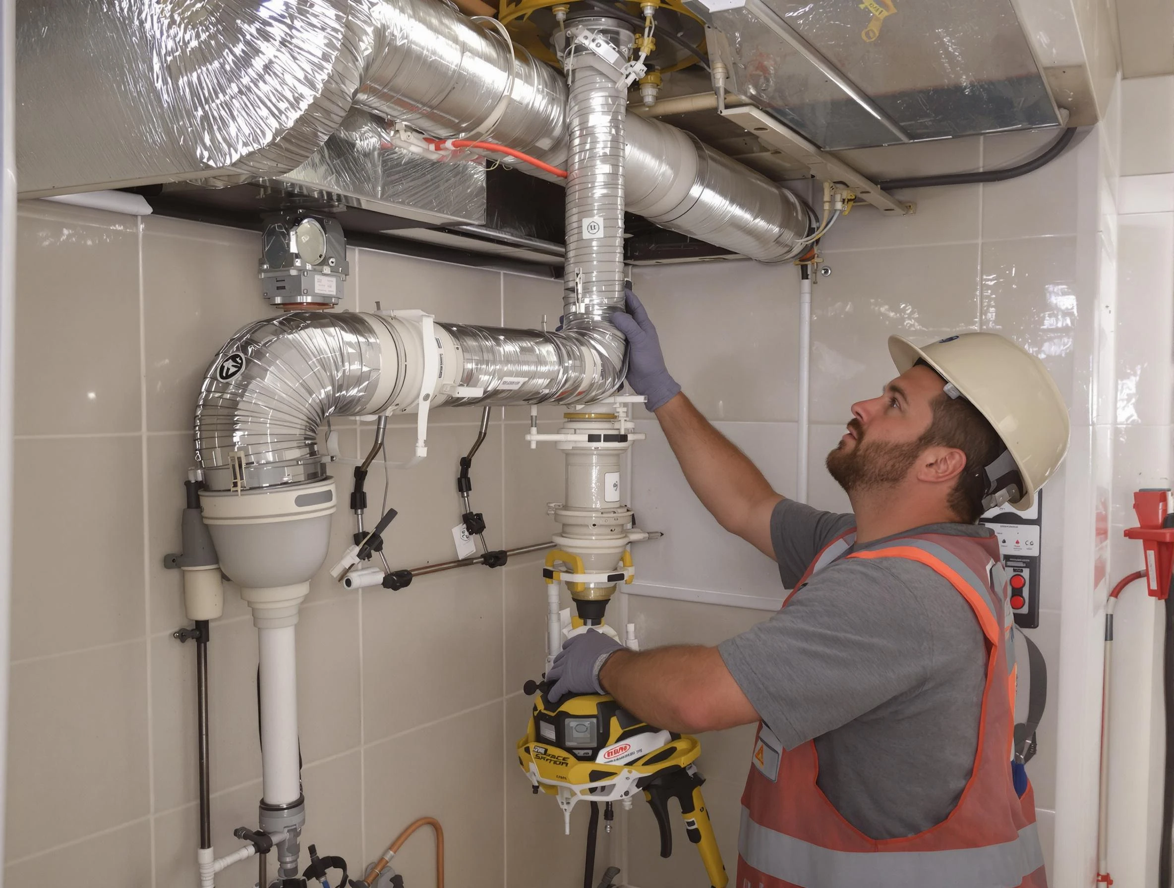 Brook Highland Dryer Vent Cleaning expert performing professional dryer vent repair and installation in Brook Highland